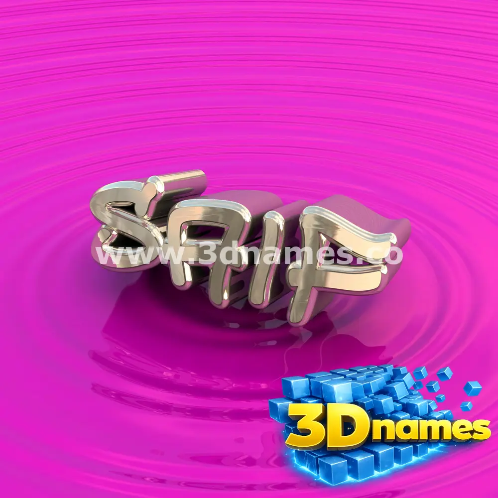 saif in Pink Graffiti style - 3D name wallpaper