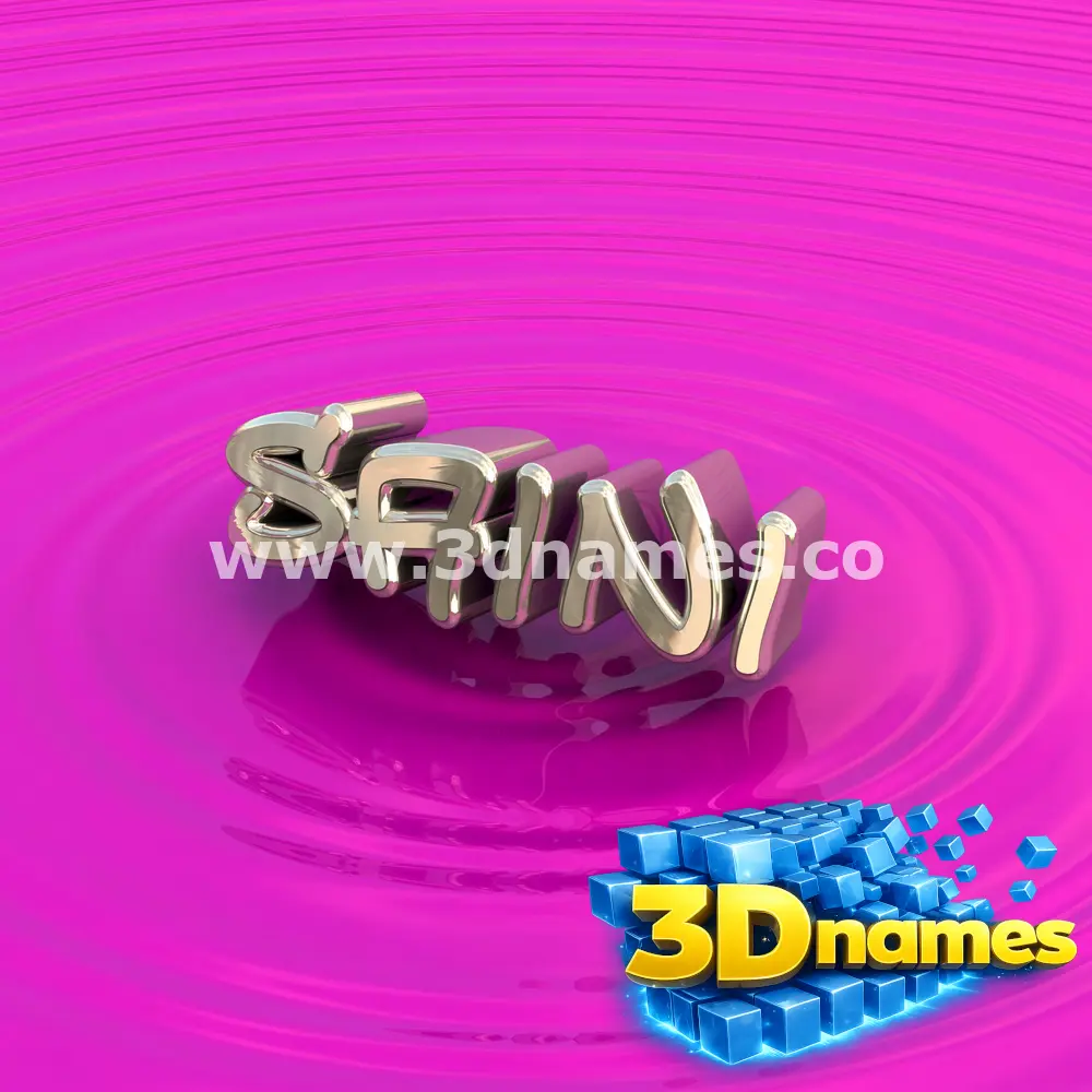 saini in Pink Graffiti style - 3D name wallpaper