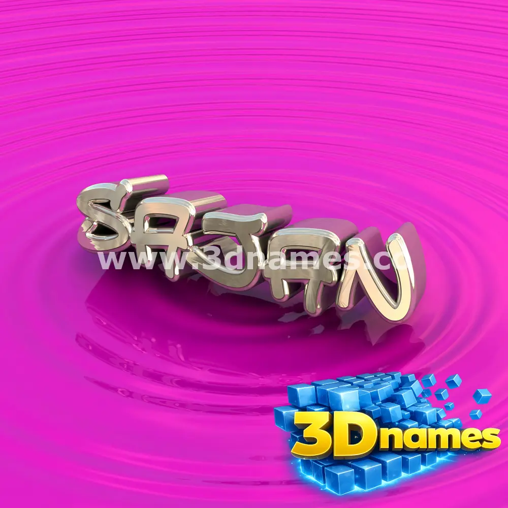 sajan in Pink Graffiti style - 3D name wallpaper