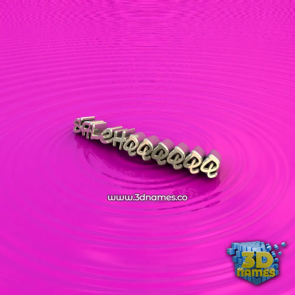 salehqqqqqq in Pink Graffiti style - 3D name wallpaper