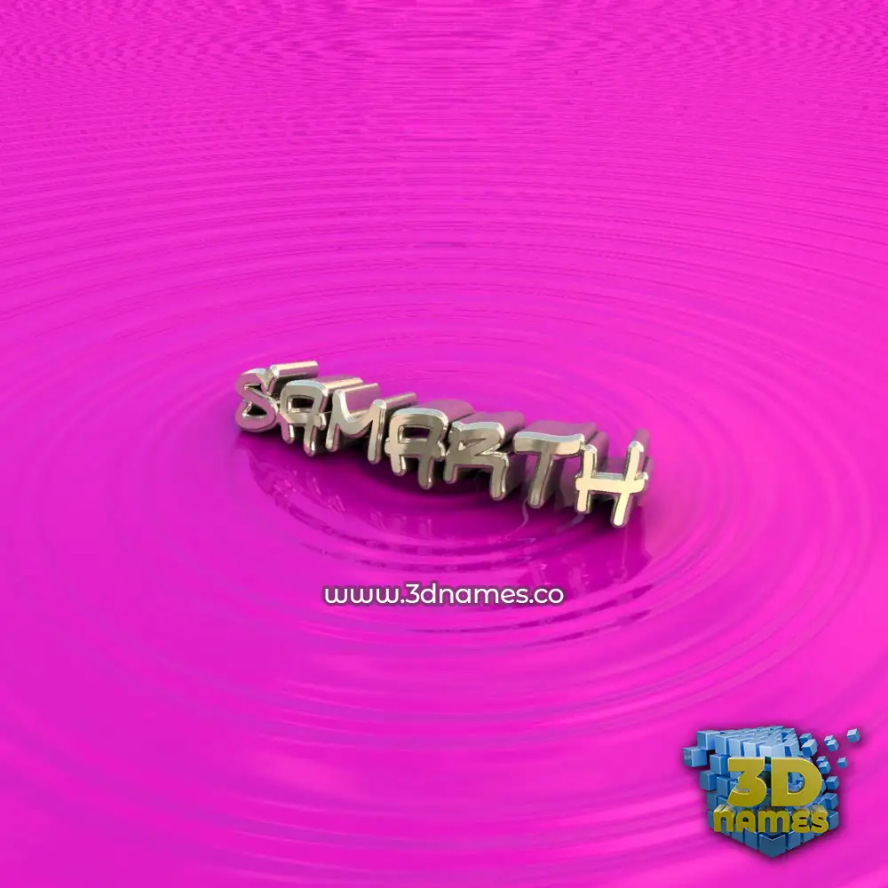 samarth in Pink Graffiti style - 3D name wallpaper