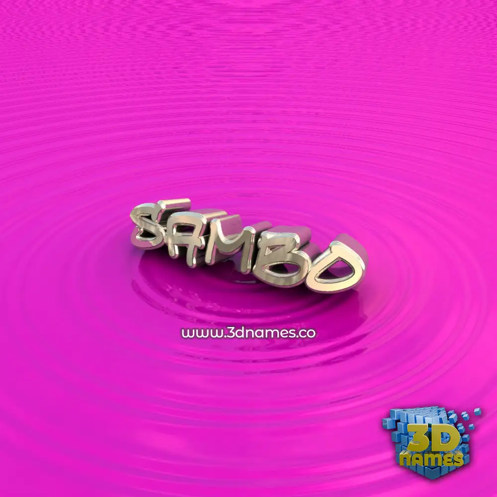sambo in Pink Graffiti style - 3D name wallpaper