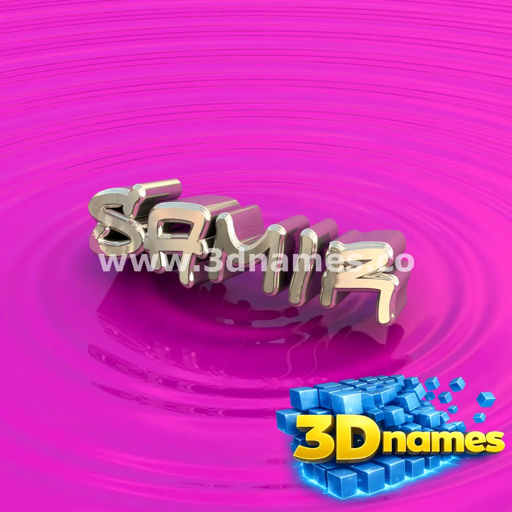 samir in Pink Graffiti style - 3D name wallpaper