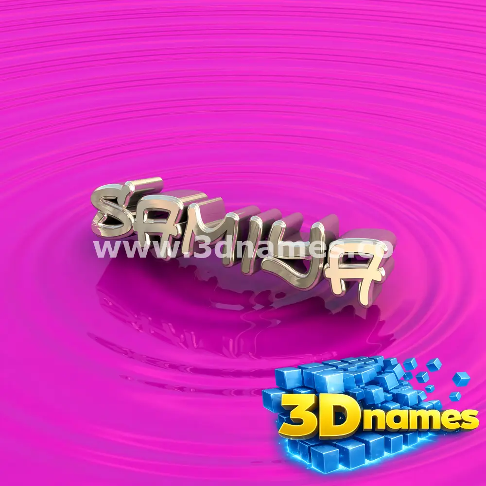samiya in Pink Graffiti style - 3D name wallpaper