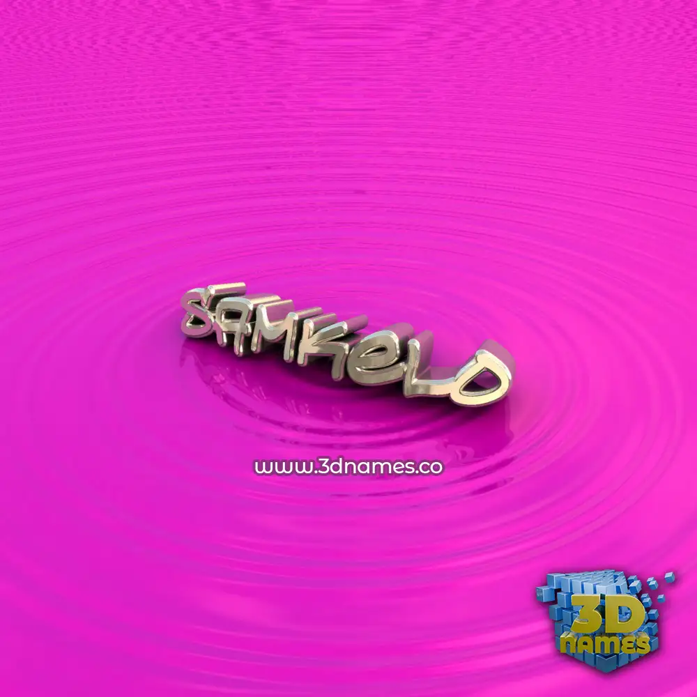 samkelo in Pink Graffiti style - 3D name wallpaper