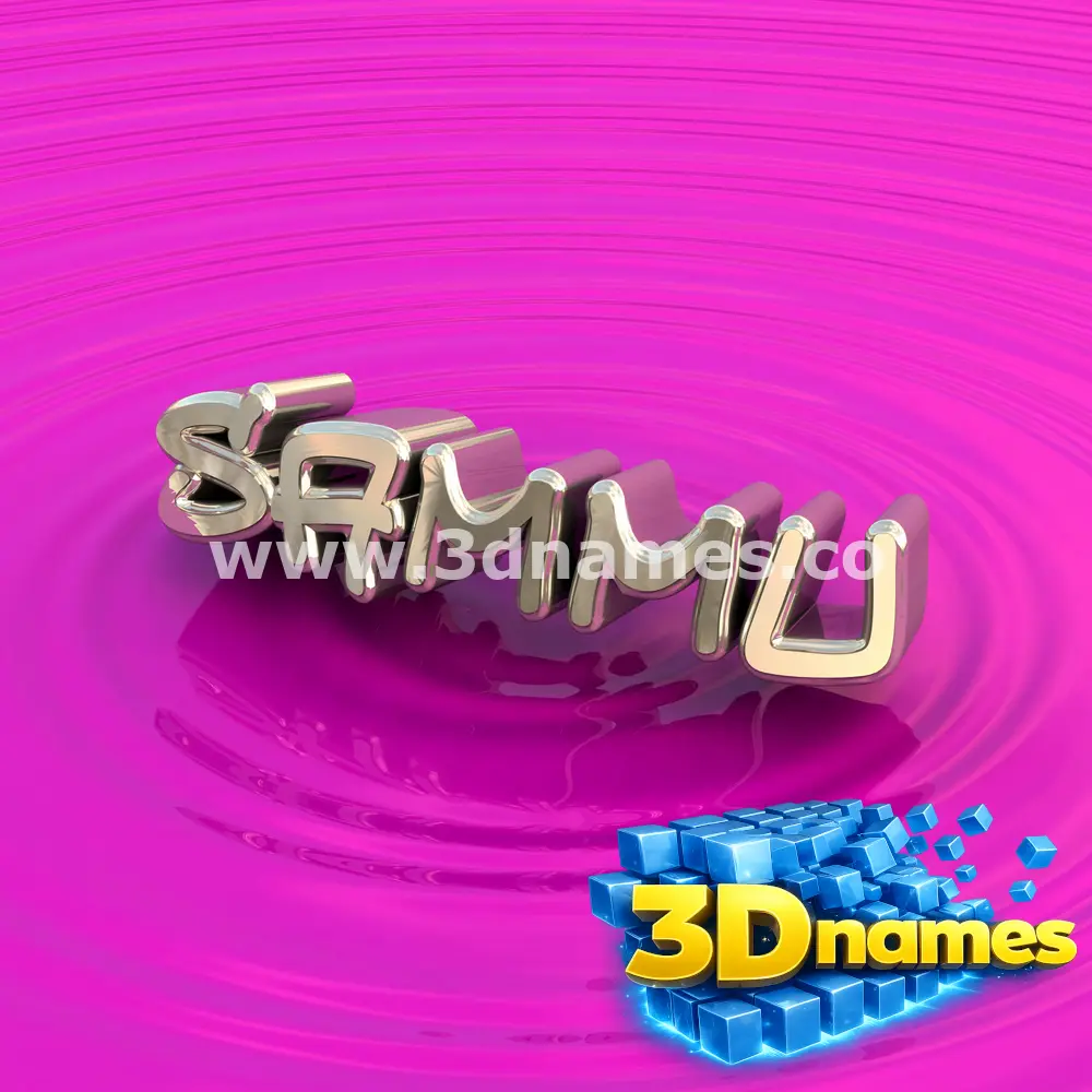 sammu in Pink Graffiti style - 3D name wallpaper