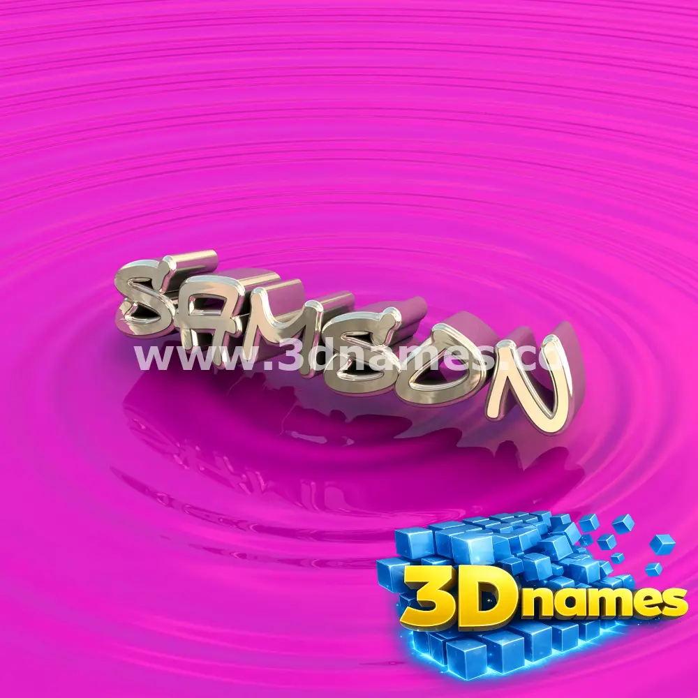 samson in Pink Graffiti style - 3D name wallpaper