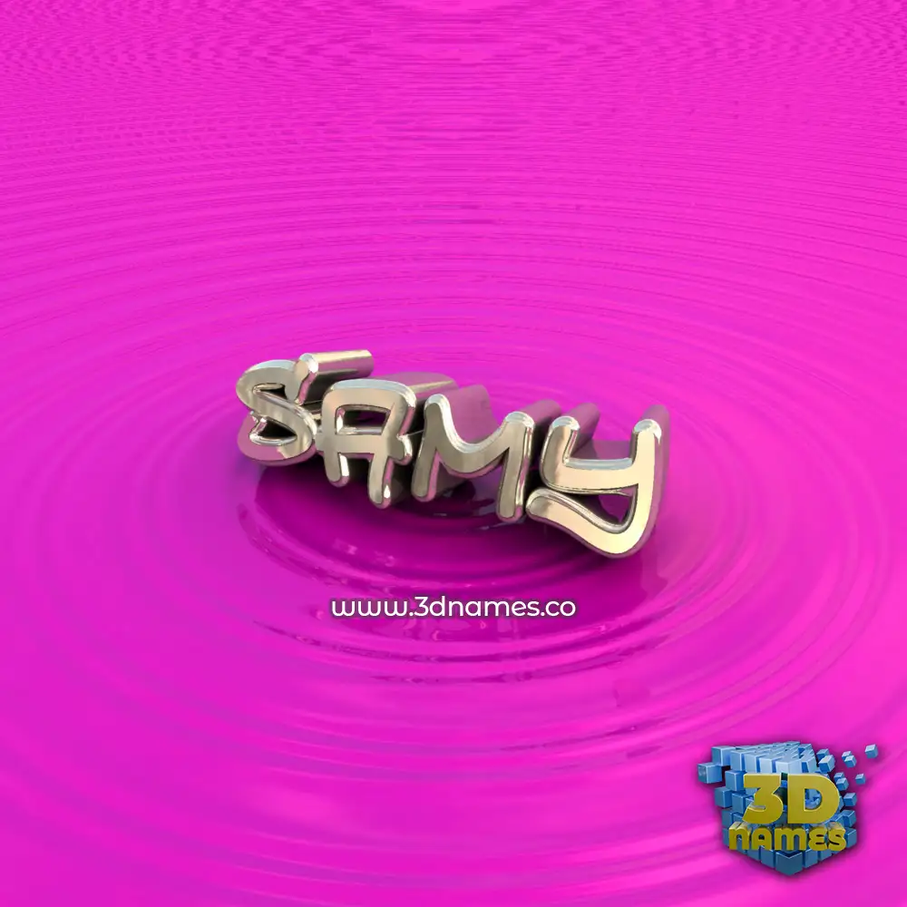 samy in Pink Graffiti style - 3D name wallpaper