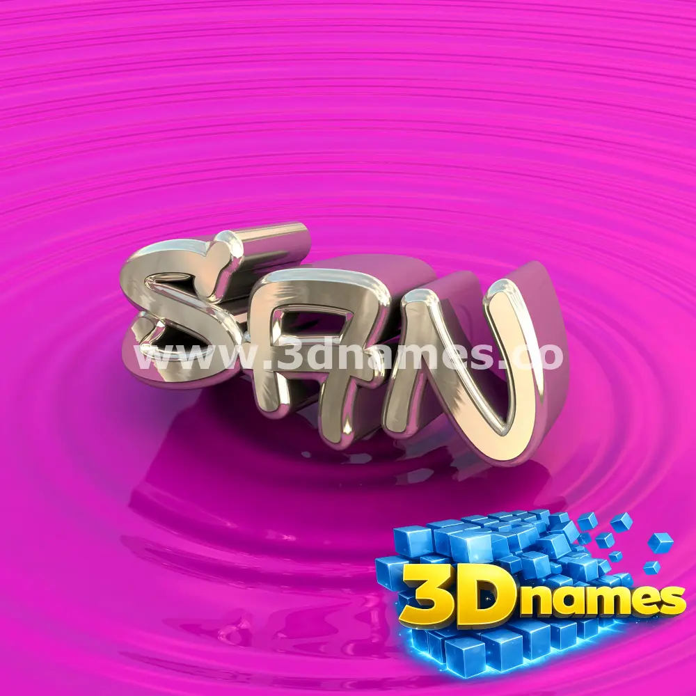 san in Pink Graffiti style - 3D name wallpaper