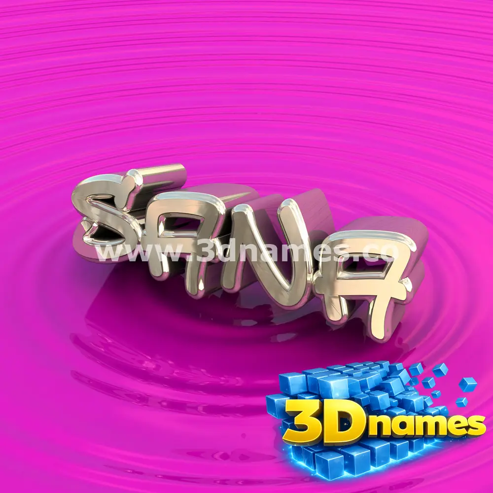 sana in Pink Graffiti style - 3D name wallpaper