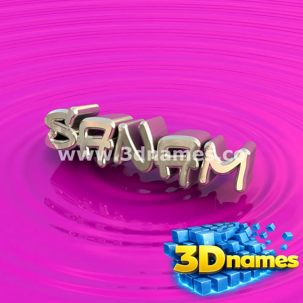 sanam in Pink Graffiti style - 3D name wallpaper