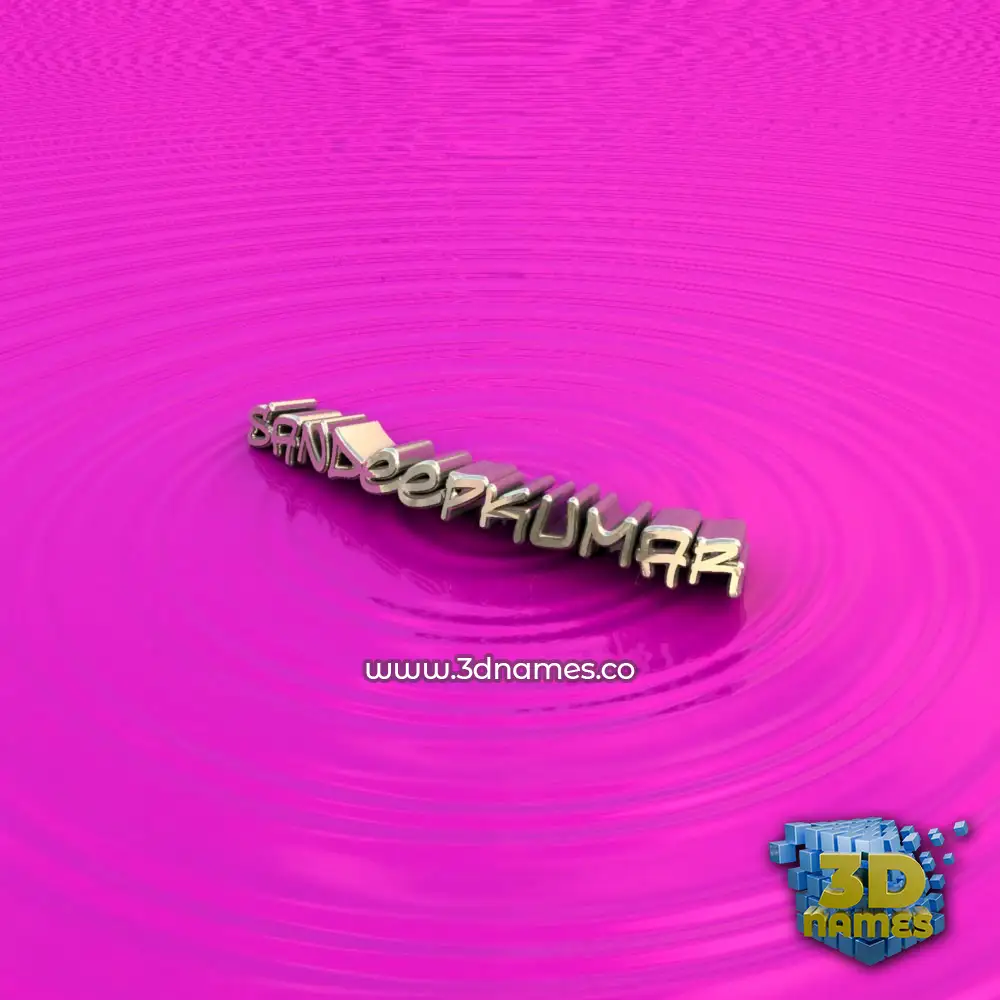 sandeepkumar in Pink Graffiti style - 3D name wallpaper