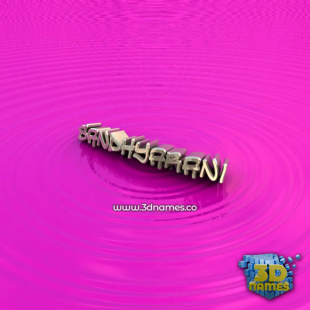 sandhyarani in Pink Graffiti style - 3D name wallpaper