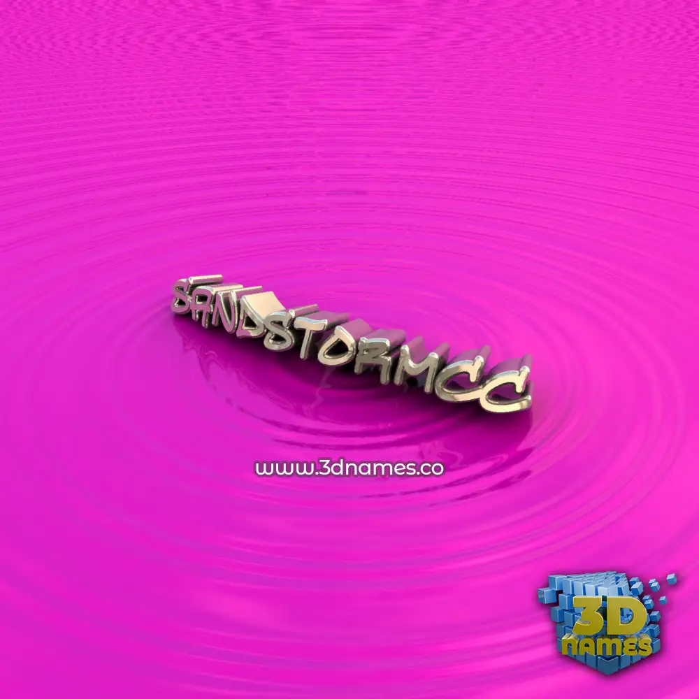 sandstormcc in Pink Graffiti style - 3D name wallpaper
