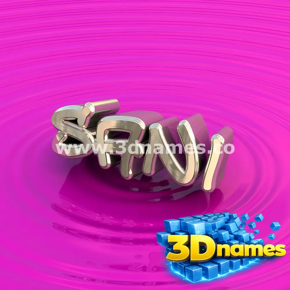 sani in Pink Graffiti style - 3D name wallpaper
