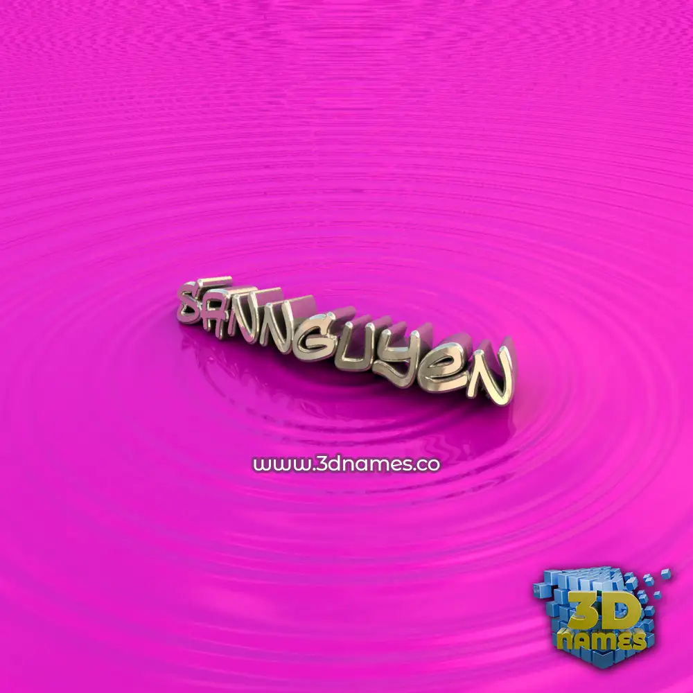 sannguyen in Pink Graffiti style - 3D name wallpaper