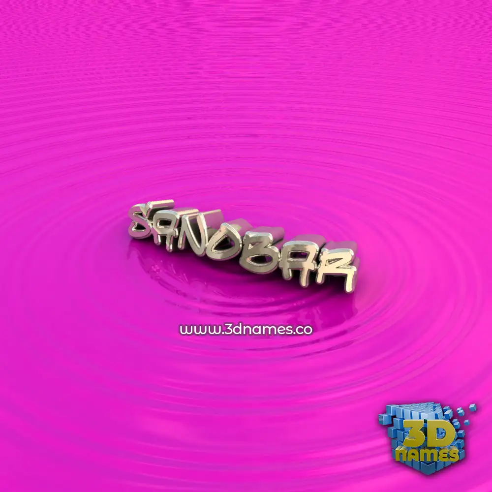 sanobar in Pink Graffiti style - 3D name wallpaper