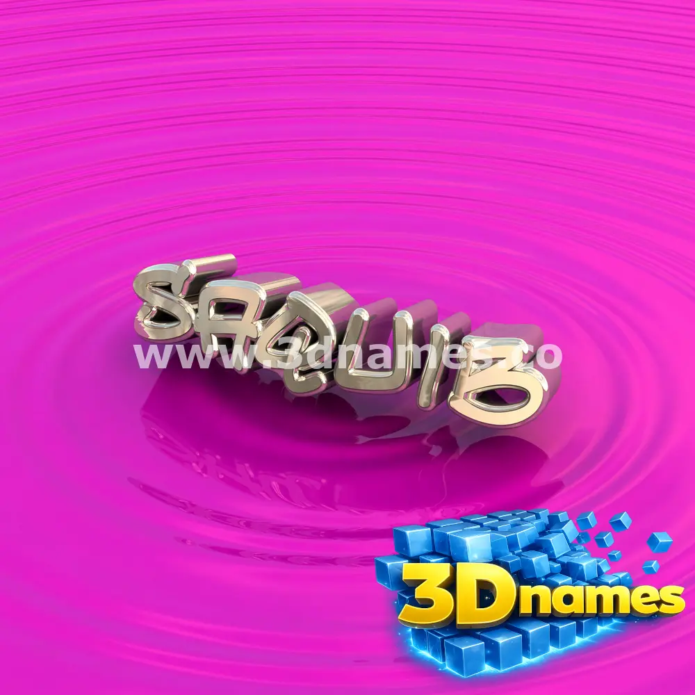 saquib in Pink Graffiti style - 3D name wallpaper