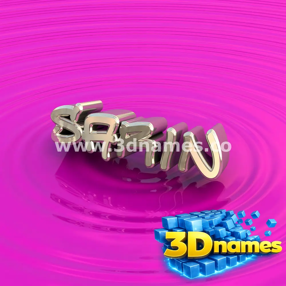 sarin in Pink Graffiti style - 3D name wallpaper