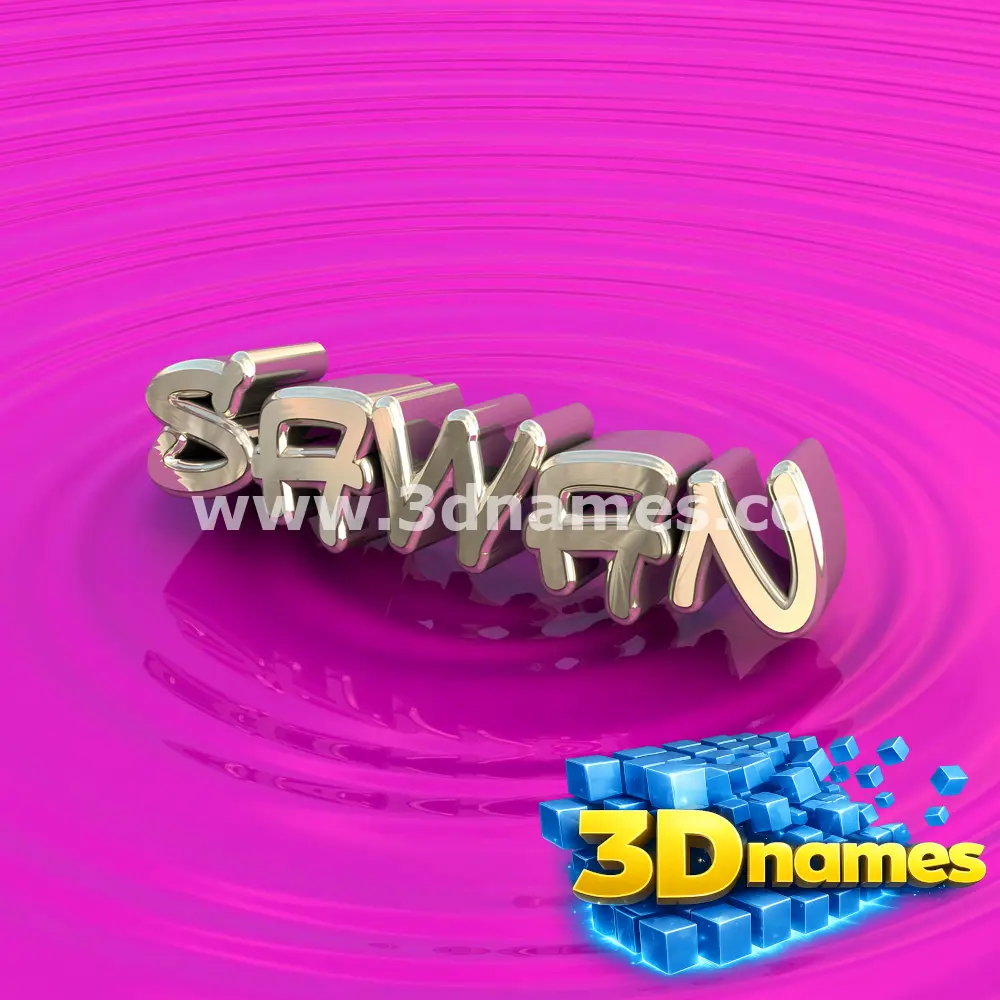 sawan in Pink Graffiti style - 3D name wallpaper