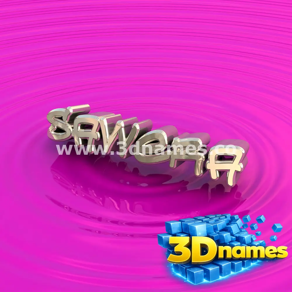 sawera in Pink Graffiti style - 3D name wallpaper