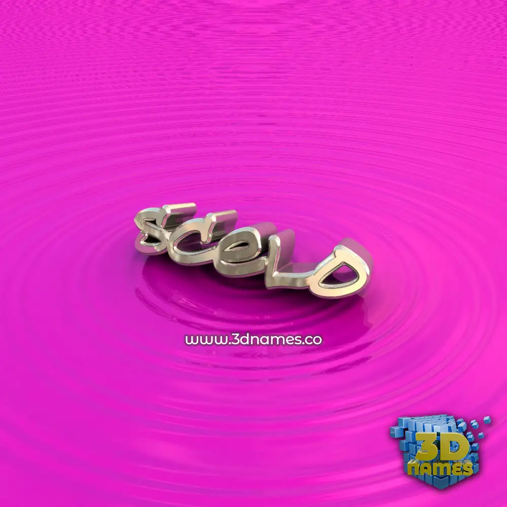 scelo in Pink Graffiti style - 3D name wallpaper