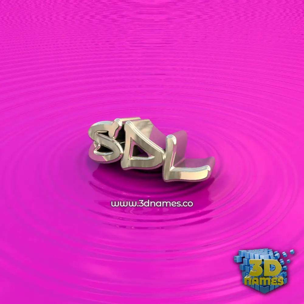 sdl in Pink Graffiti style - 3D name wallpaper