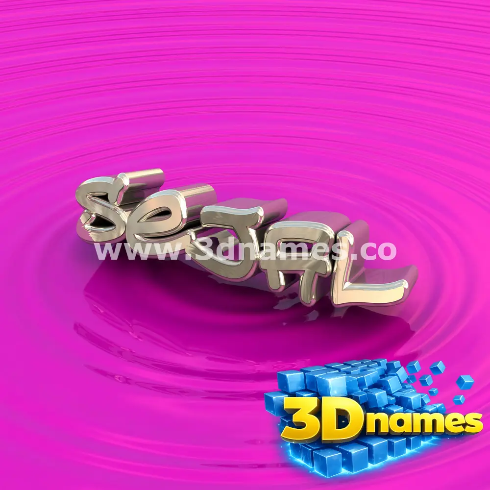 sejal in Pink Graffiti style - 3D name wallpaper