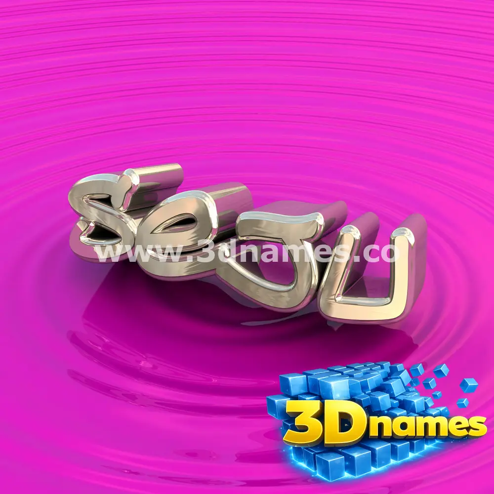 seju in Pink Graffiti style - 3D name wallpaper