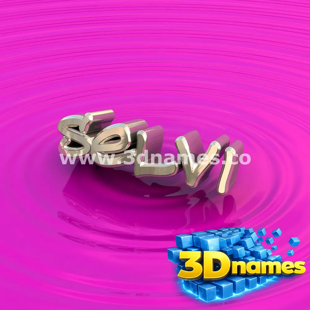 selvi in Pink Graffiti style - 3D name wallpaper