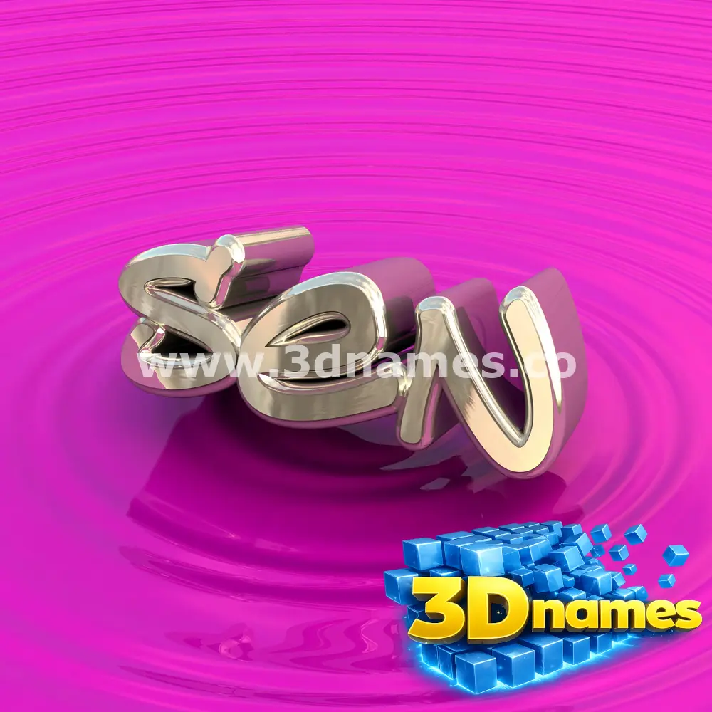 sen in Pink Graffiti style - 3D name wallpaper
