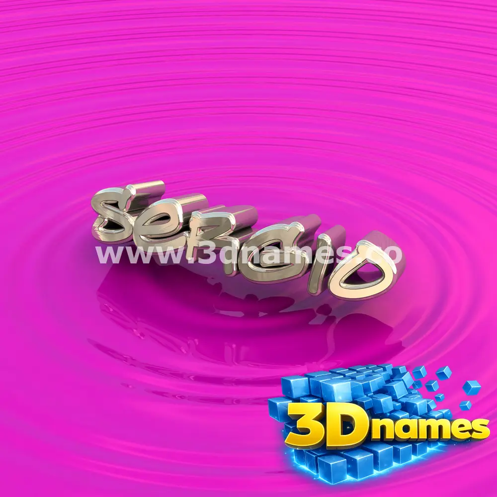 sergio in Pink Graffiti style - 3D name wallpaper
