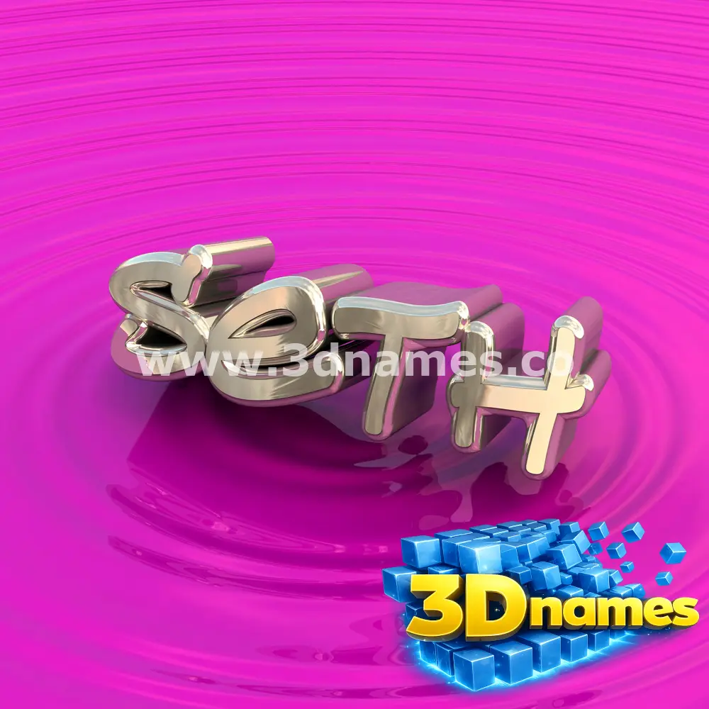seth in Pink Graffiti style - 3D name wallpaper