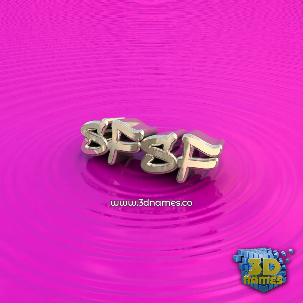 sfsf in Pink Graffiti style - 3D name wallpaper