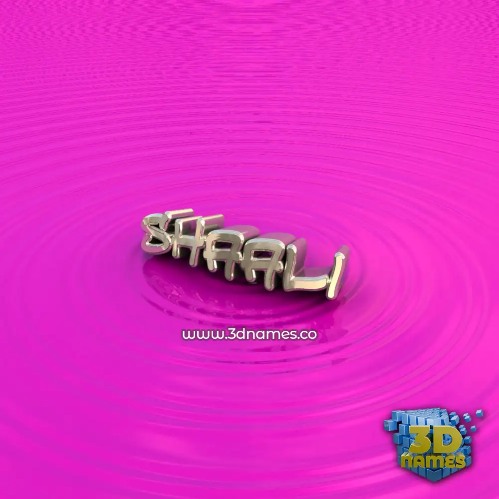 shaali in Pink Graffiti style - 3D name wallpaper