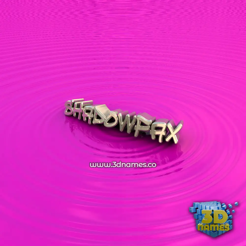 shadowfax in Pink Graffiti style - 3D name wallpaper