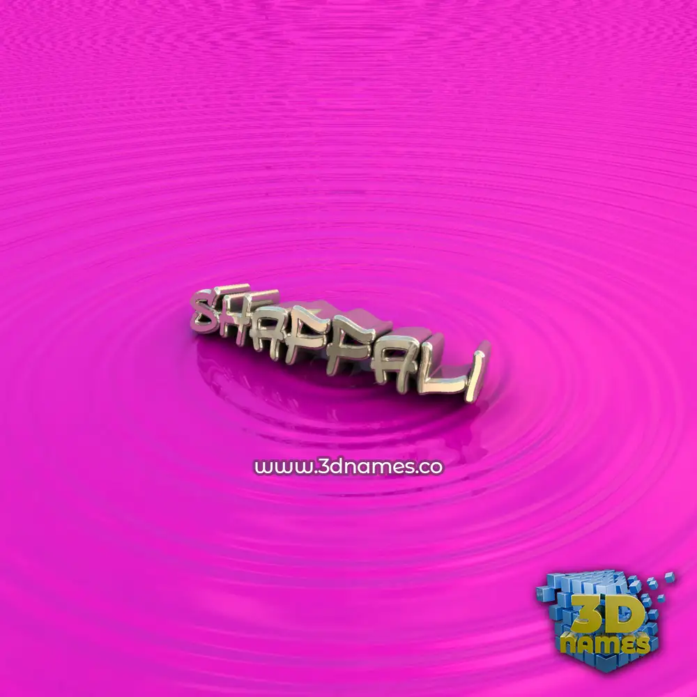 shaffali in Pink Graffiti style - 3D name wallpaper