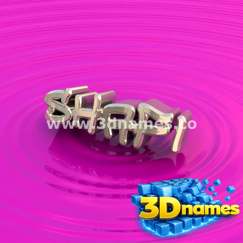 shafi in Pink Graffiti style - 3D name wallpaper