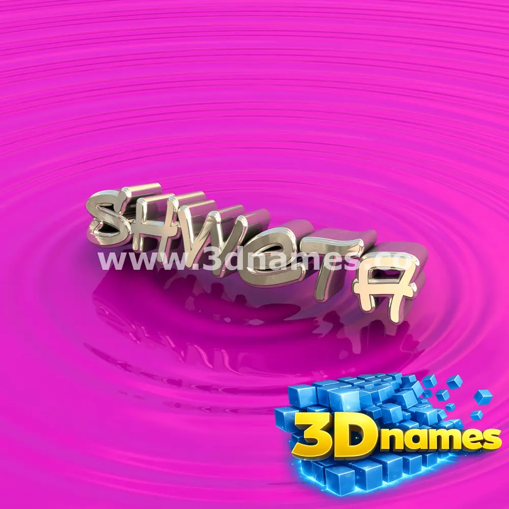 shweta in Pink Graffiti style - 3D name wallpaper