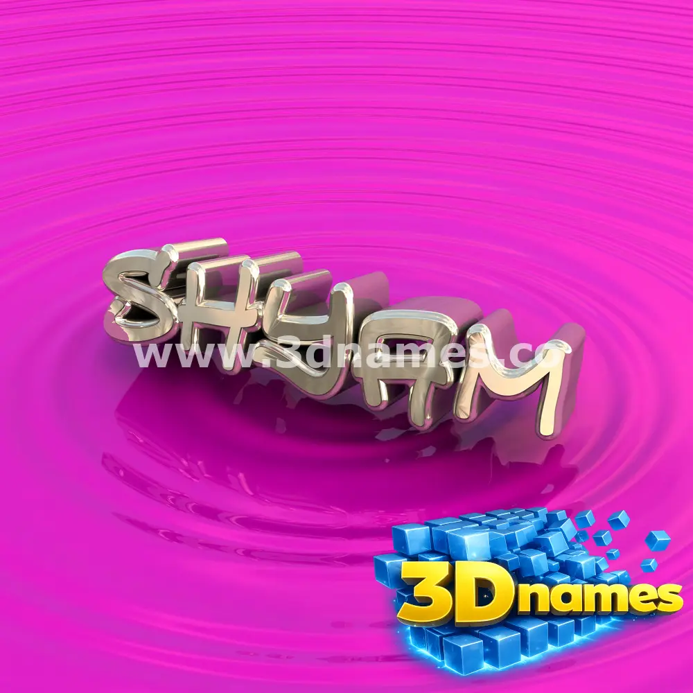 shyam in Pink Graffiti style - 3D name wallpaper