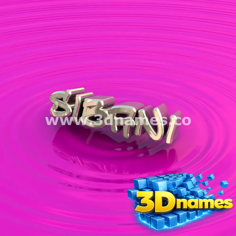 sibani in Pink Graffiti style - 3D name wallpaper