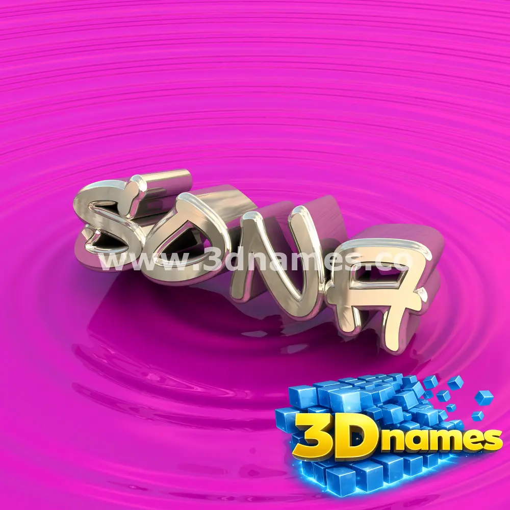 sona in Pink Graffiti style - 3D name wallpaper