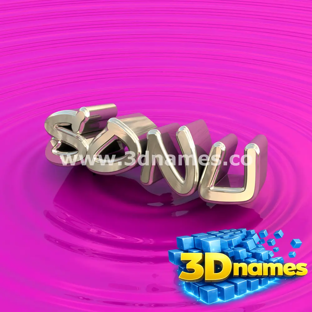 sonu in Pink Graffiti style - 3D name wallpaper