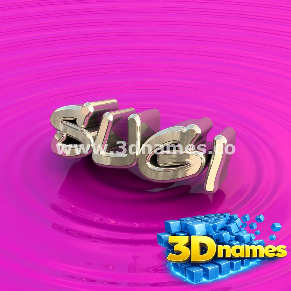 sugi in Pink Graffiti style - 3D name wallpaper