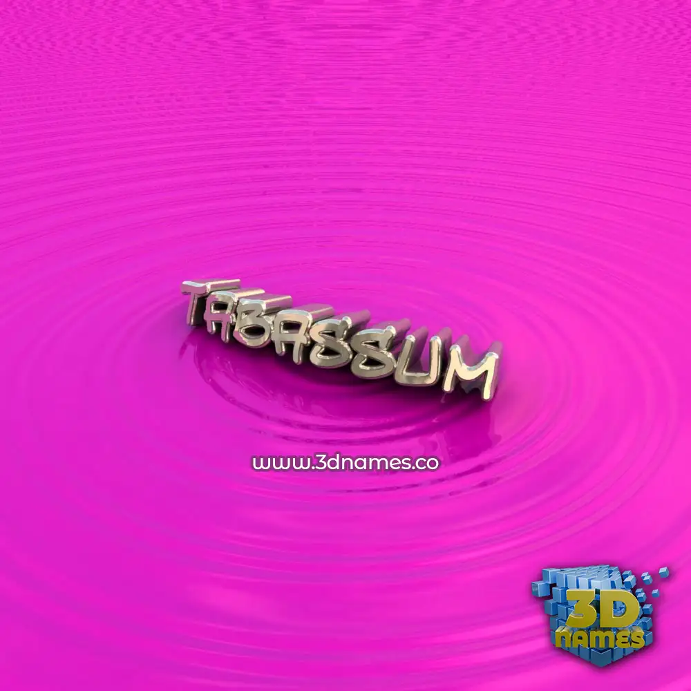 tabassum in Pink Graffiti style - 3D name wallpaper
