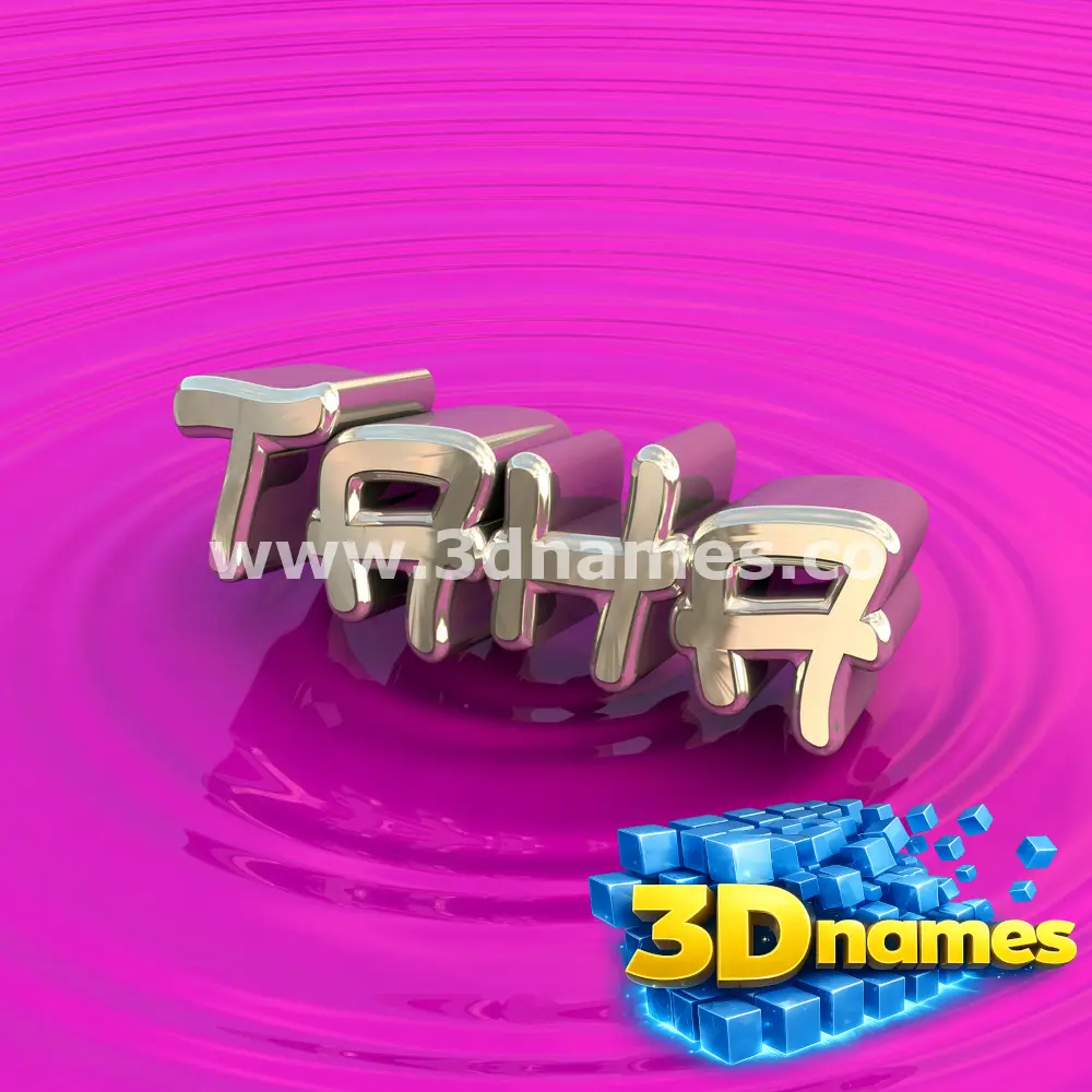 taha in Pink Graffiti style - 3D name wallpaper