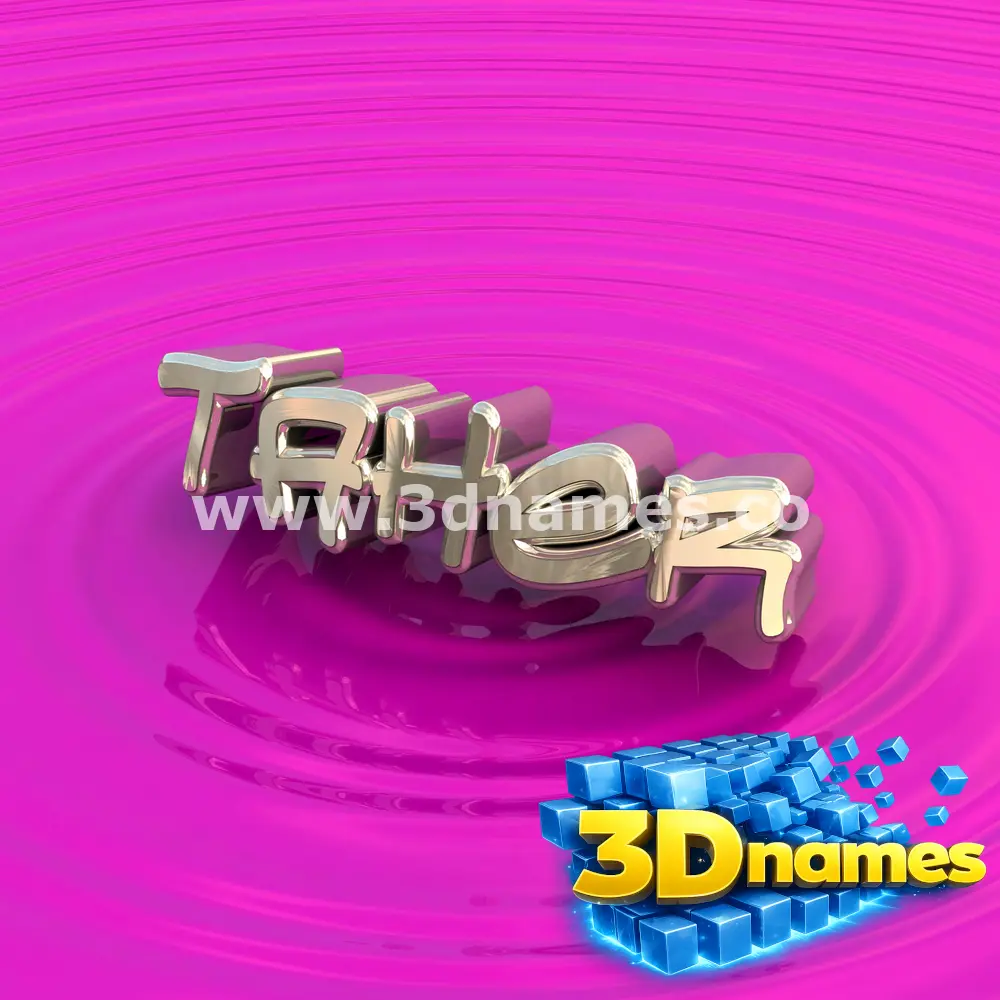 taher in Pink Graffiti style - 3D name wallpaper