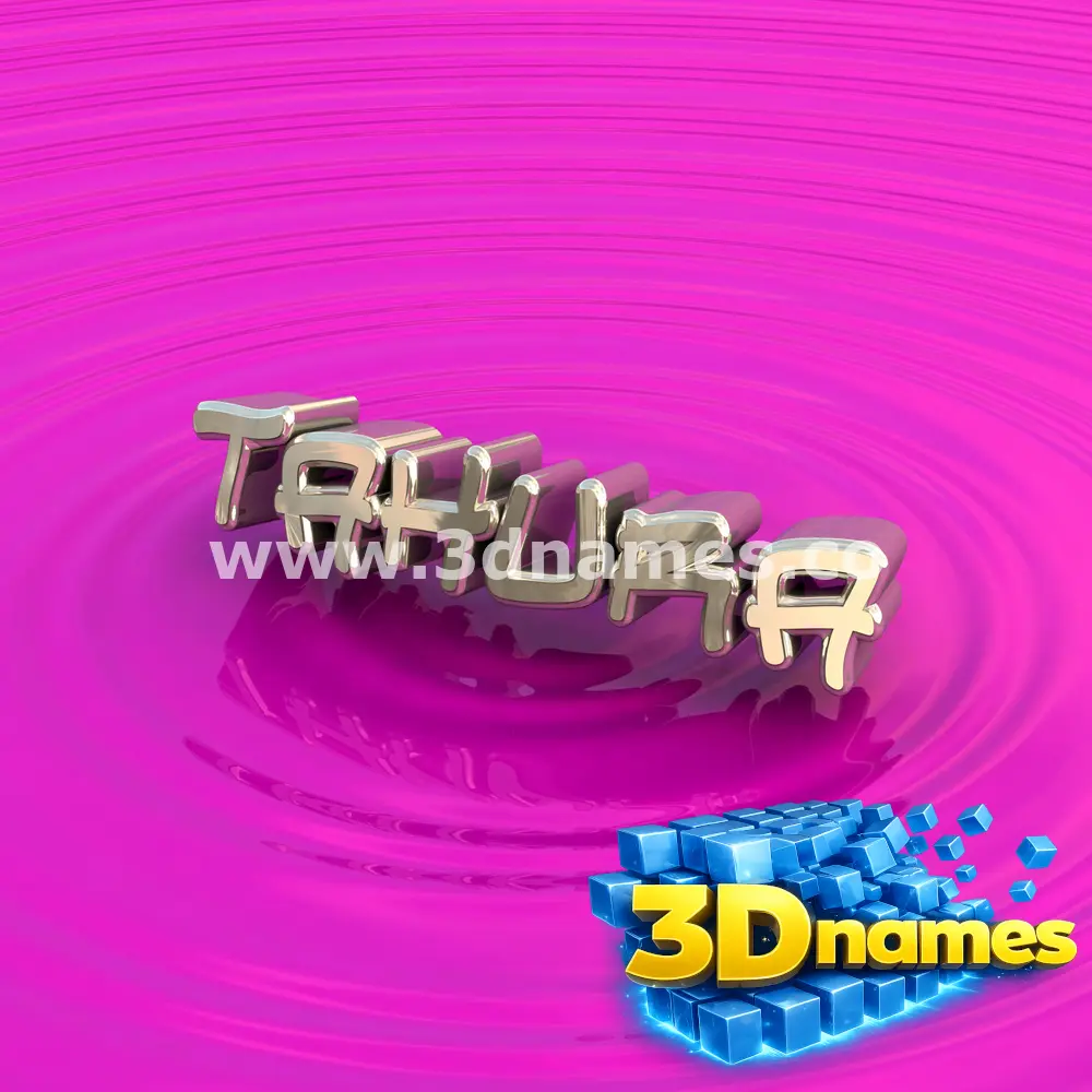 tahura in Pink Graffiti style - 3D name wallpaper