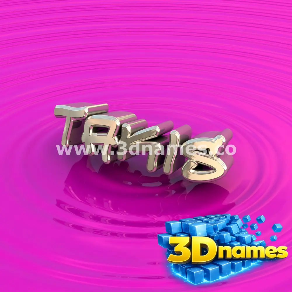 takis in Pink Graffiti style - 3D name wallpaper
