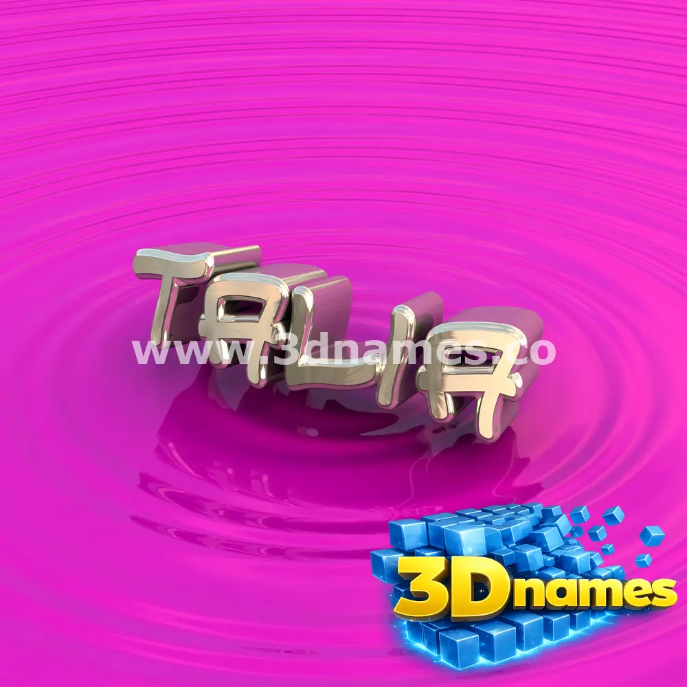 talia in Pink Graffiti style - 3D name wallpaper